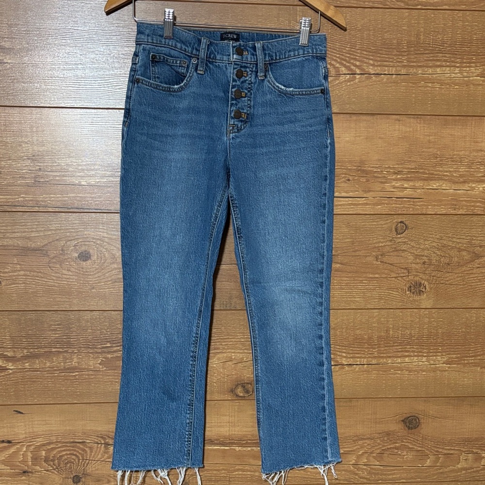 J. Crew Factory sz 25 Mid-Rise Flare Crop